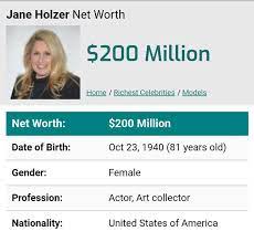 Jane Holzer Net Worth In 2021 Richest Celebrities Net Worth Celebrities
