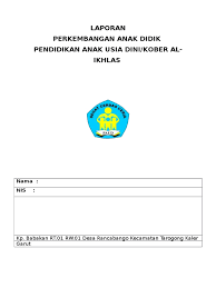 Max 5m hapus simpan logo % C 18 Contoh Cover Raport Paud Tk Kb Tpa