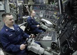 S Korea U S Nuclear Submarine Docks In Busan Show Of Force Nuclear Submarine Us Navy Submarines Submarines