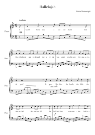 Hallelujah Clarinet Music Piano Sheet Music Violin Sheet Music