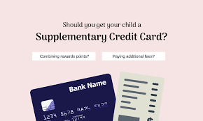 Credit card maintenance supporting documents: Understanding The Pros And Cons Before Getting Your Child A Supplementary Credit Card