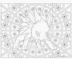 Keep your kids busy doing something fun and creative by printing out free coloring pages. Adult Pokemon Coloring Page Jolteon Pokemon Coloring Pages For Adults Png Image Transparent Png Free Download On Seekpng