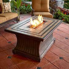Glass filler for outdoor fire tables. Pin By Jacki Southwood On Firepit Ideas Propane Fire Pit Table Clearance Patio Furniture Fire Pit Table