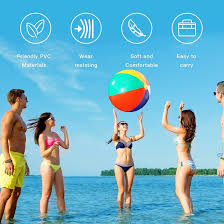Amazon.com: Mafomil Beach Ball 5 Pack, Inflatable Beach Balls 24 Inch,  Rainbow Beach Balls for Kids,Pool Toys Pool Balls for Swimming Pool, Beach  Toys Inflatable Ball for Summer Parties and Water Games :