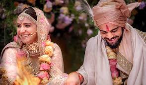 Virat Kohli Anushka Sharma Are Married Bebeautiful The lehenga featuring resham and antiquated also read: virat kohli anushka sharma are