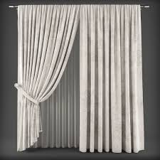 Curtain 3d Model 334 3d Model Max Fbx 1 Curtains Curtains Living Room Curtains With Blinds