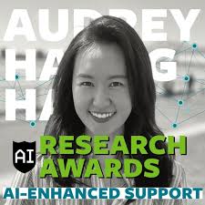 So grateful for the W&M Society of 1918 grant that brought current MSBA  student Parth Parker, and alumni Olena Shumeiko, Estella Wu and Salvatore  Rego together at the Women in AI and