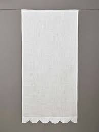 Brise Bise En Lin Festonne Attention A La Couleur Rideaux Decoration Maison Brise Bise Lin