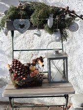 Adventsdeko Stuhl Weihnachten Dekoration Deko Garten Weihnachten Weihnachtsdeko Draussen