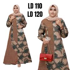 Model baju gamis batik kombinasi kain polos modern warna … (adele morgan) desain gamis batik kombinasi modern vintage. Jual Baju Batik Kombinasi Polos Wanita Terbaru Lazada Co Id