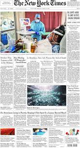 Using stats from the department of labor, the nyt. The New York Times In Print For Monday April 13 2020 The New York Times