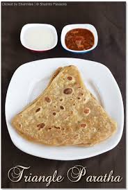 Maybe you would like to learn more about one of these? Triangle Paratha Triangle Roti Recipe Easy Paratha Recipes Sharmis Passions