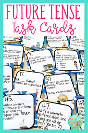 Future Tense Task Cards For Spanish Class Vocabulary Task Cards Task Cards Future Tense Spanish