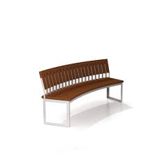 Curved dining benches can maximize small space into the better and enjoyable and functional dining atmosphere. Ara Curved Bench With Back Wood Jane Hamley Wells