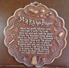 Check out our blessed wall decor selection for the very best in unique or custom, handmade pieces from our signs shops. Vintage My Kitchen Prayer Plaque Wall Hanging Kitchen Art Inspirational Plaque Kitchen Plate