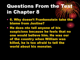 Frankenstein Chapter 8 Justine. - ppt download
