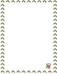 Christmas Letter Template Christmas Writing Paper Printable Christmas Borders