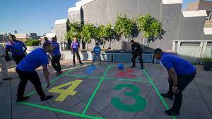 Make a square out of four blocks of your color. Foursquare Playworks