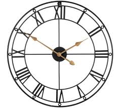 Black And Gold Wall Clock Uk Buy Premier Housewares Black And Gold Skeleton Wall Clock At Argos Co Uk Visit Argos Co Uk To Shop Online For Skeleton Wall Clock Wall Clock Metal Wall Clock