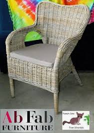It will look fabulous with modern farmhouse decor, rustic furniture, as well. Handmade Rattan Cane Accent Chair Washed Grey Cv1902 Including Free Cushion Possum Cane Ab Fab Furniture Penrith