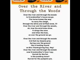 Thanksgiving Song Lyrics For Over The River And Through The Woods With A Learn Along Video Over The River Thanksgiving Songs Rhymes Songs