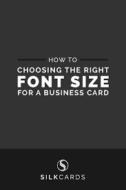 What Size Font For A Business Card Avoid The Small Faint Business Card Fonts Business Cards Cards