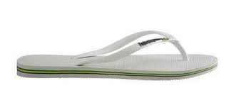 Chinelo havaianas 4123662 slim thematic /preto/ice blu. Chinelo Feminino Havaianas Slim Brasil Bandeira Branco Mercado Livre