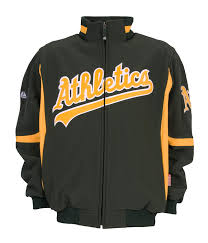 Majestic Mlb Oakland Athletics Long Sleeve Therma Base Home Premier Jacket