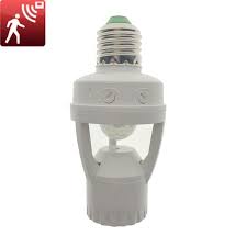 360 Degrees Pir Induction Motion Sensor Ir Infrared Human E27 Plug Socket Led Light Sensor Switch Base Lamp Holder Lamp Holder Led Bulb Light Sensor