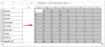 It also shows the number of letters possible for a word with a particular alv. How To Split Word Or Number Into Separate Cells In Excel