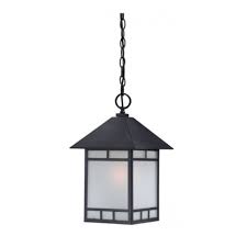 Nuvo Drexel Outdoor Hanging Light Fixture Stone Black Frosted Seed Glass Nuvo 60 5604 Homelectrical Com
