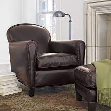 eiffel leather chair in chairs crate and barrel mid century leather chair leather chair leather ottoman