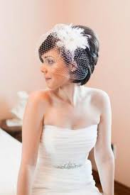 Stacked Bob With Birdcage Veil These Don T Fall Short On Elegance Your Wedding Day Is Supposed T Short Wedding Hair Short Bridal Hair Bob Wedding Hairstyles