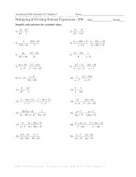 Adding Andting Rational Expressions Worksheet With Answers Algebra Pdf Lbwomen
