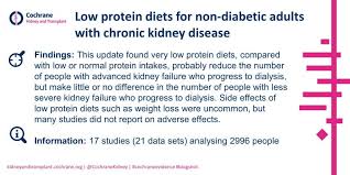 Fresh meat, poultry, fish and seafood. New Update Low Protein Diets For Non Diabetic Adults With Ckd Cochrane Kidney And Transplant