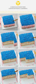 Ya no tendrá que preocuparse por destrozar el pastel o servir. 6 Sencillos Pasos Para Cortar Un Pastel Cuadrado Wilton En Espanol Recetas E Ideas Productos Blog