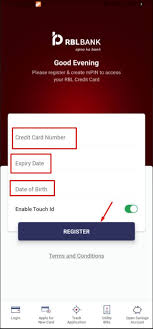 Rbl credit card pin generation can be done easily. How To Do Rbl Credit Card Registration On Phone