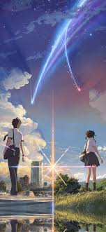 1125x2436 Iphonexpapers Com Iphone X Wallpaper Aw27 Anime Film Yourname Wallpaper Pemandangan Anime Latar Belakang Anime Wallpaper Anime Lucu