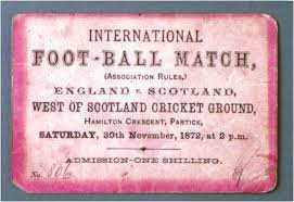Scotland v england, association football, 1872. Scotland V England Facts Scottish Football Museum