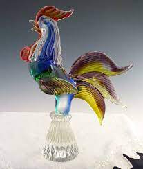 Check spelling or type a new query. Vintage Art Glass Rooster Figurine Murano Icet From Victoria S Curio On Ruby Lane Vintage Art Glass Murano Glass Birds Art