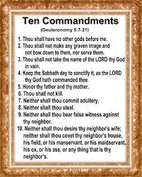 The Ten Commandments Deuteronomy 5 7 21 Ten Commandments List Bible Prayers Inspirational Scripture