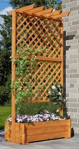 Promadino Holzspalier Pergola Mit Pflanzkasten Bxtxh 102x65x200 Cm Online Kaufen Otto Pflanzkasten Pergola Dach Pflanzen