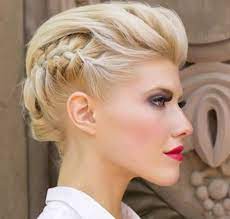 Braided Updo Short Hair Updo Short Hair Styles Long Hair Styles