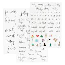 We have a dedicated team ensuring you get quick and fast deliveries for all your orders. Removable Calendar Calligraphy Decals The Container Store