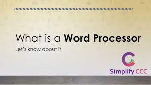 Word processor computer system used for writing and printing text. What Is Word Processor Hindi à¤µà¤° à¤¡ à¤ª à¤° à¤¸ à¤¸à¤° à¤• à¤¯ à¤¹ à¤¤ à¤¹ Simplify Ccc What Is Series Youtube