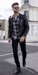 Pin By Dave On Leather Jeans Men Mens Flannel Jacket Flannel Shirt Outfit Men S Leather Jacket