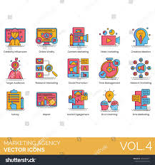 Marketing Agency Icons Including Celebrity Influencer Online Virality Content Creative Ideation Targe In 2020 Minimal Design Photography Illustration Photo Editing