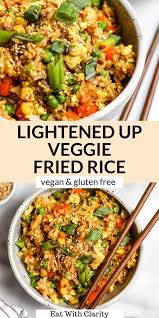 Easy Vegan Fried Rice Eat With Clarity Main Recipes Recipe In 2020 Vegan Dinner Recipes Fried Rice Recipes