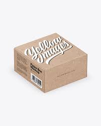 Download Kraft Box Mockup In Box Mockups On Yellow Images Object Mockups