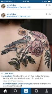 Bird And Flower Tattoo On Shoulder 33 Amazing Tattoos For The Animal Lover In You Tattoos Cool Shoulder Tattoos Girl Shoulder Tattoos